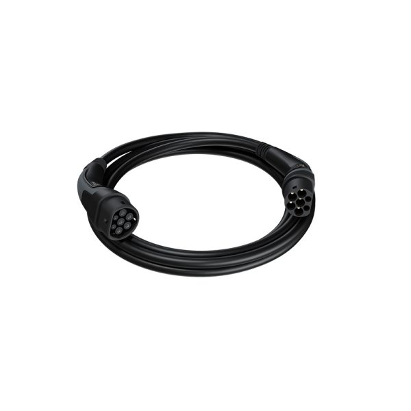 Electric Vehicle Charging Cable - 5M - Black Edition - Plug Type 2 to Type 2 - 32A three phase - 22KW - EVPoint Malta