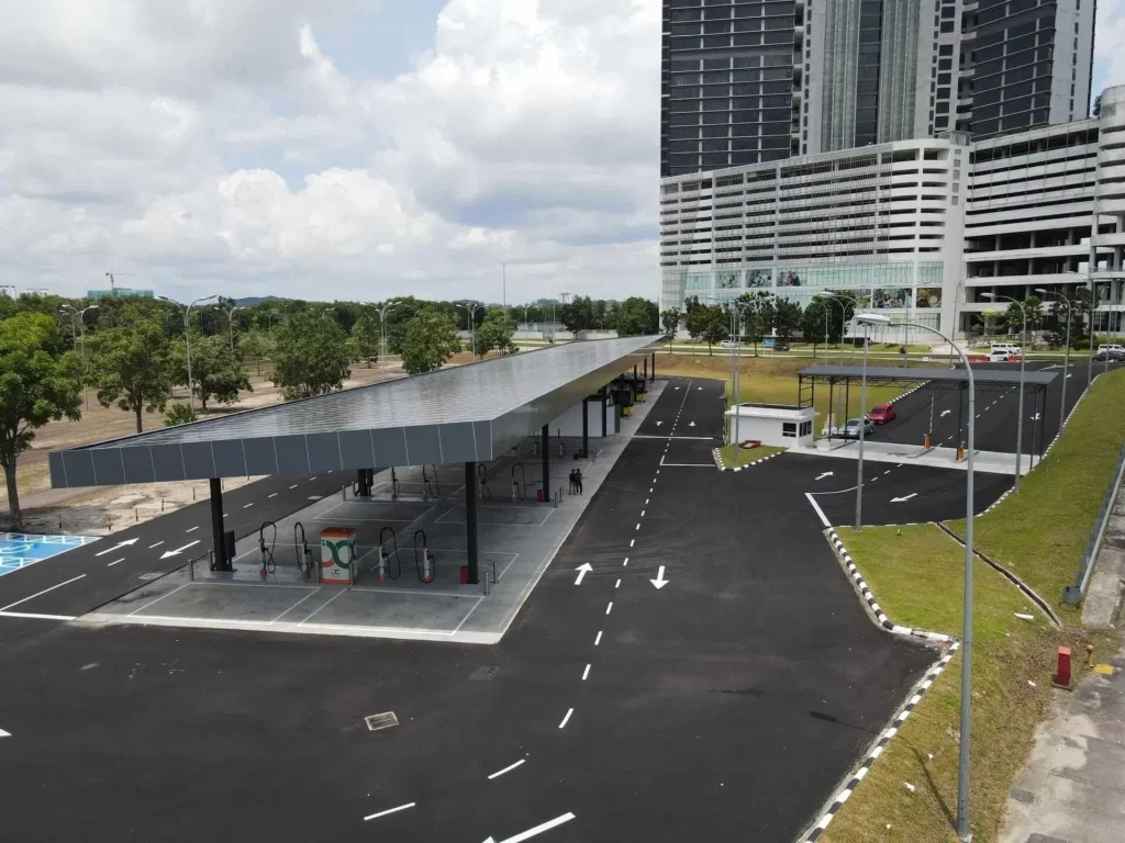 largest EV charging hub in Malaysia by Kempower.